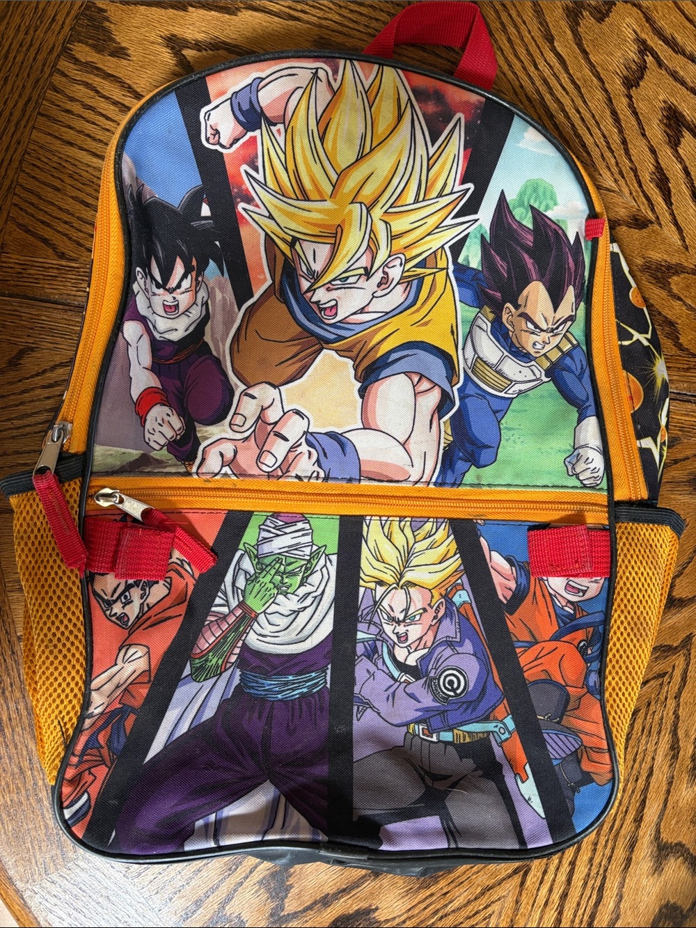 Dragon Ball Super Kids' Orange & Multicolor Backpack